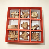Wooden Kong Ming Lock Puzzle Set